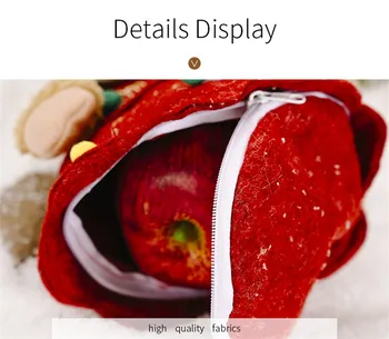 Santa Vrečo Apple Darilo Vrečko bonboniera Vesel Božič Okraski za Dom Novo Leto 2021 Predstavlja Pakiranje Dekoracijo Peko Ponudbe