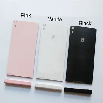 Hrbtni Pokrovček Baterije Vrata Zadaj Stanovanj Primeru Kritje Za Huawei Vzpon P6 4.7 Palčni Hi3620 Quad Core Mobilni Telefon