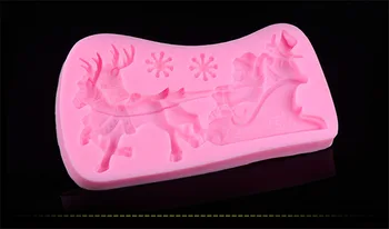 1PC Božiček na sled flip sladkarije torto plesni tekoče silikona peko orodje DIY torta dekoraterstvo plesni J0877