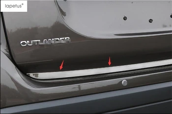 Lapetus Pribor Za Mitsubishi Outlander 2013 - 2019 Zadaj Prtljažnik, Vrata Prtljažnika Vrata Nazaj Dnu Darkice Modeliranje Zajema Komplet Trim