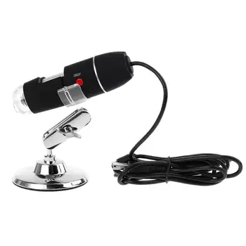 1600X Fotoaparat 8LED OTG USB-Endoskop Digitalni Mikroskop, Povečava s Stojalom 28TC