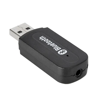 Nov USB, Brezžična 3,5 mm Stereo Glasbeni Sprejemnik Adapter za Zvočnike Black VH99
