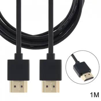 DiGiYes 1M pozlačen HDMI Kabel 2.0 4K 1080P 3D Moški-Moški Kabel za HDTV / Splitter Preklopnik LCD / PS3 / Projektor/Računalnik