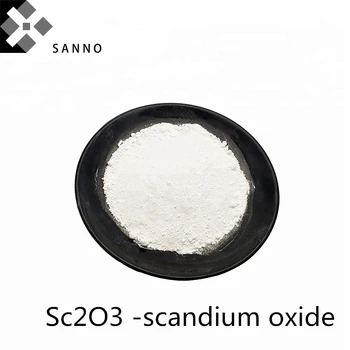 Sc2O3 5um 99.99% čistost skandij oksidov redkih zemelj v prahu z 10g