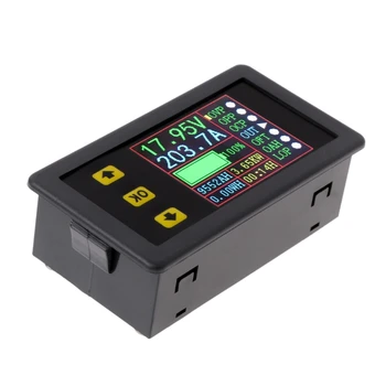 Digitalni Multimeter Polnjenje-Praznjenje Baterije Tester, LCD Barvni Zaslon Voltmeter Ampermeter DC 0-90V 0-20A Volt Amp Meter