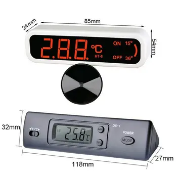 Vroče Novih Akvarij Termometer Nove Multi-Funkcijski LCD 3D Digitalno Elektronsko Merjenje Temperature Fish Tank Temp Meter