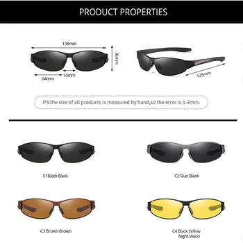 Pro Acme Luksuzni Design Polarizirana sončna Očala Moških Kovinski Okvir Moška sončna Očala za Vožnjo Anti-Glare Objektiv zonnebril heren PC1626