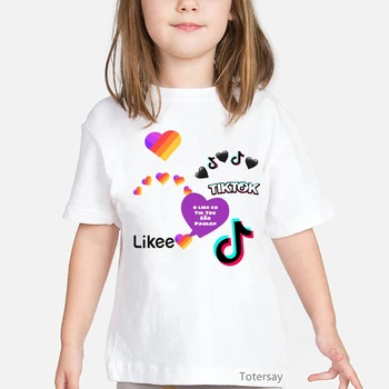 2020 vroče prodaje mavrica Likee T-shirt LIKEE ruski Slog, Otroci, oblačila, majice harajuku majica Kratek Rokav Vrhovi Fantje Dekleta