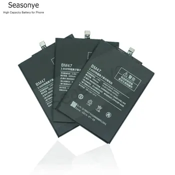 Seasonye 3pcs/veliko 4000 mah / 15.4 Wh BM47 / BM 47 Mobilni Telefon, Nadomestno Baterijo Za Xiaomi Redmi Hongmi 3 3 3 S 4X 3X 3 Pro