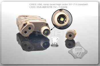 Taktične Vojaške Airsoft AN/PEQ-15 Baterija Primeru Laser Red Dot Laser Z Belo LED Svetilko in IR Objektiv