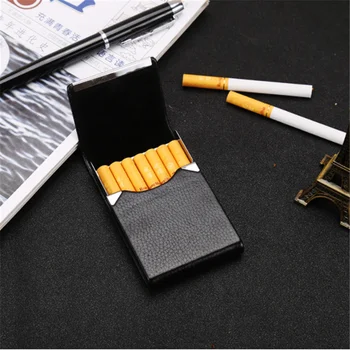 1PC Aluminijasti Deli Shranjevanje Cigar Vrečko Tabak Primeru Nosilec za Žep Polje Nov Prihod Shranjevanje PU Kartico Primeru