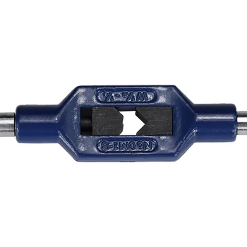 Hampton M1-M8 Modra Nit Meritev Tapnite Ključa Ročno Nastavljivi Tapnite Ključa Imetnika Pribor Za Pipe in Die Set Orodja za Narezovanje