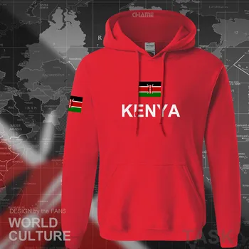 Republika Kenija Kenijski hoodies moški majica znoj nove ulične hip hop trenirko narod nogometaš športne državi KEN