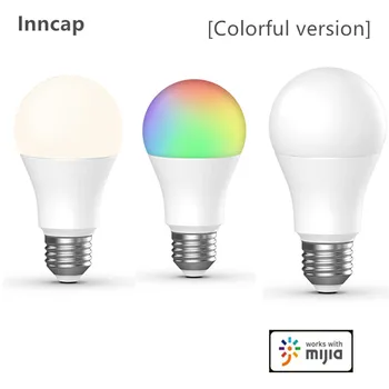 Youpin Inncap Smart LED Žarnice Pisane E27 Zatemniti Lampada Zatemniti Časovnik Smart Noč Žarnice za Moj dom APP Xiaoai veliko