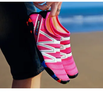 Velikost 35-47 unisex superge hitro sušenje plavanje čevlji, ki so aqua čevlji in vodo otroci čevlji zapatos de mujer za plažo moški čevlji
