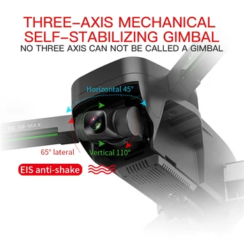 Brnenje SG906 MAX/PRO/PRO2 Zver 2 GPS-3-Osni Gimbal 4K FPV 5G WIFI Dual Camera Strokovno 50X Povečavo Brushless Quadcopter VS F11