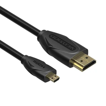 Banja Micro HDMI na HDMI Pozlačen HDMI 2,0 V 3D 1m 1,5 m 2m Visoke Premije, HDMI Napajalnik za Tablični računalnik HDTV Fotoaparat nova