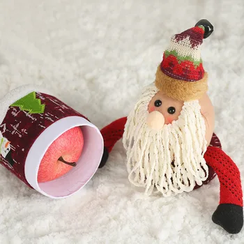 Božično Darilo Okraski za Dom Noel Santa Claus Sladkarije Dragee Apple Darilne Vrečke Novo Leto 2021 Božič Navidad Darila za Otroke