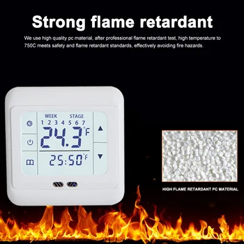 Doma Thermoregulator Zaslona Na Dotik Gretje Termostat Za Toplo Tla, Električni Ogrevalni Sistem Temperaturni Regulator