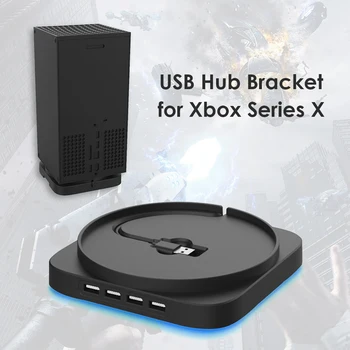 Navpično Stojalo za Xbox Serije X s 4 USB 2.0 HUB Razširitev Visoke Hitrosti Adapter za Xbox Serije X igralne konzole Stojalo Newst